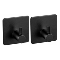 WENKO 55009100 - Hak z kolekcji BLACK OUTDOOR KITCHEN, 4,5x4,5 cm, stal nierdzewna/czarny
