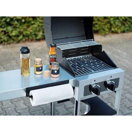 WENKO 55013100-Uchwyt na rolę BLACK OUTDOOR KITCHEN 30x6,5 cm czarny