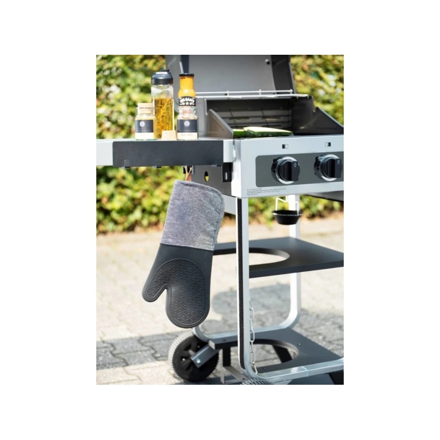 WENKO 55014100-Haczyk BLACK OUTDOOR KITCHEN 30x6,5 cm czarny