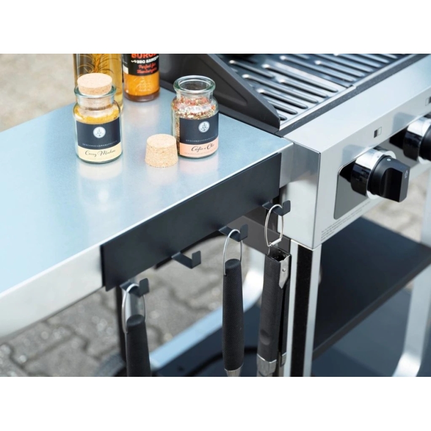 WENKO 55014100-Haczyk BLACK OUTDOOR KITCHEN 30x6,5 cm czarny