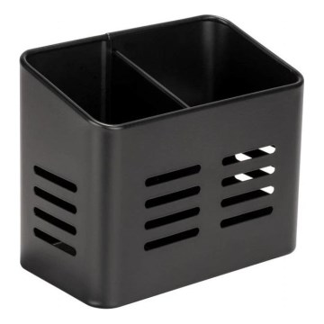 WENKO 55024100-Koszyk na sztućce BLACK OUTDOOR KITCHEN 16x13,5 cm czarny