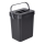 WENKO 55027100 - Kosz na śmieci BLACK OUTDOOR KITCHEN 19x24 cm czarny/szary/przezroczysty