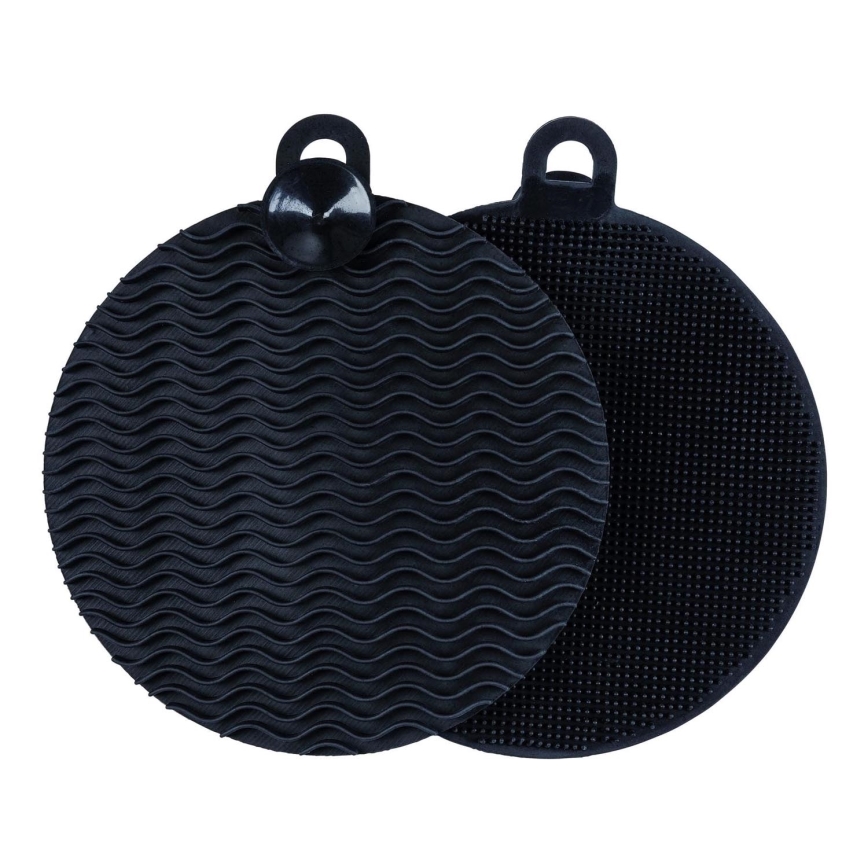 WENKO 55030100 - Gąbka BLACK OUTDOOR KITCHEN 12x1,2 cm czarna