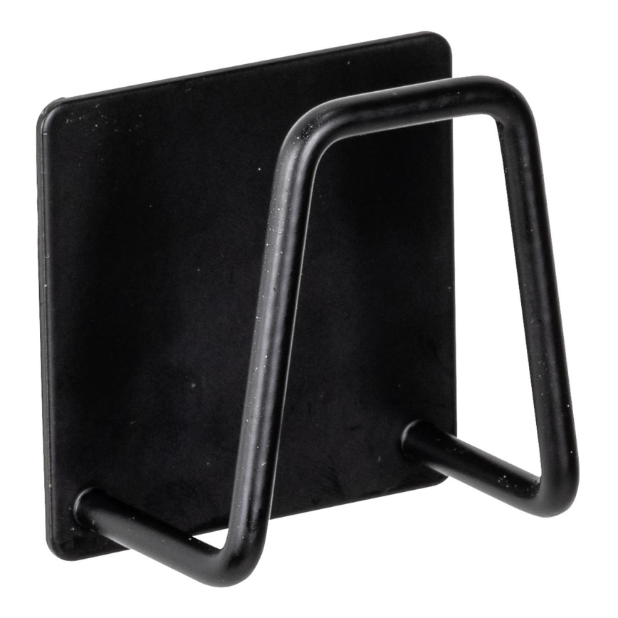 WENKO 55071100 - Uchwyt BLACK OUTDOOR KITCHEN 5x5 cm stal nierdzewna/czarny