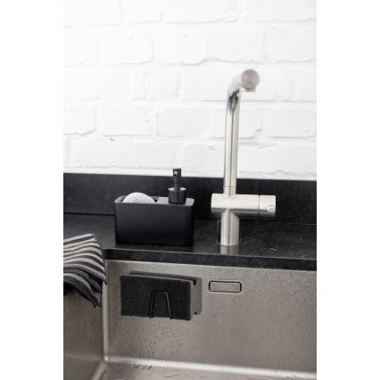 WENKO 55071100 - Uchwyt BLACK OUTDOOR KITCHEN 5x5 cm stal nierdzewna/czarny