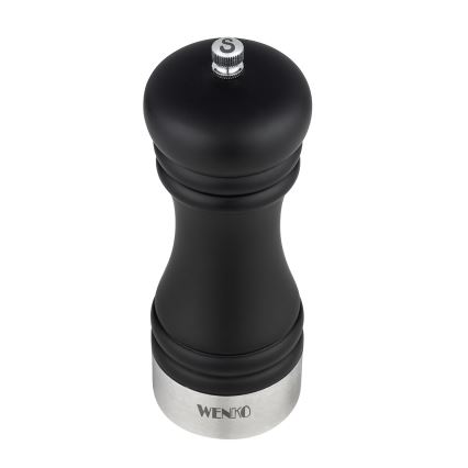 WENKO 55082100-Młynek do soli BLACK OUTDOOR KITCHEN 5x17,5 cm srebrny/czarny/biały