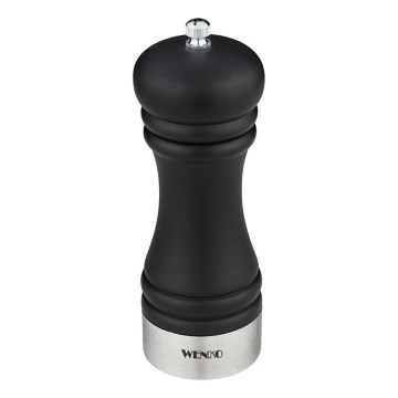 WENKO 55083100-Młynek do pieprzu BLACK OUTDOOR KITCHEN 5x17,5 cm czarny/biały