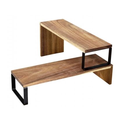 WENKO 55097100-Półka BLACK OUTDOOR KITCHEN 36x16 cm brązowa/czarna