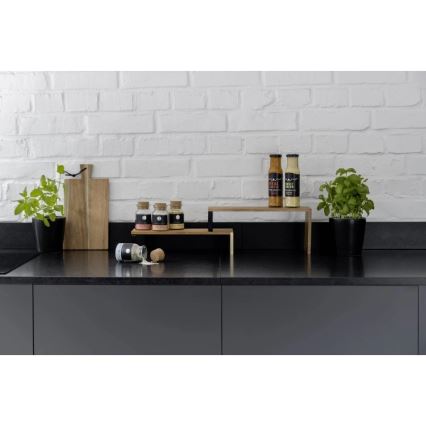 WENKO 55097100-Półka BLACK OUTDOOR KITCHEN 36x16 cm brązowa/czarna