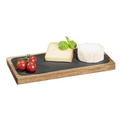 WENKO 55103100 - Deska do krojenia BLACK OUTDOOR KITCHEN 30x15 cm brązowa/szara