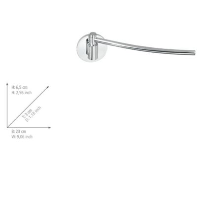 WENKO 5639100 - Uchwyt na ręczniki kuchenne TURBO-LOC KÜCHE 23x6,5 cm stal nierdzewna/srebrny