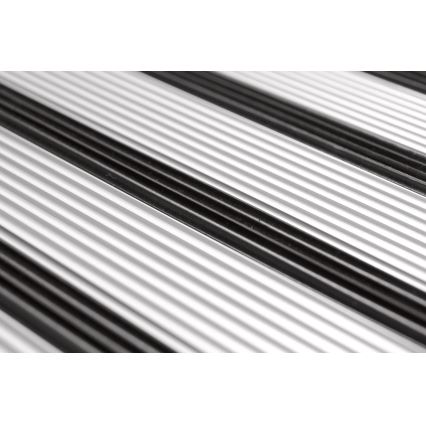 WENKO 601011100 - Schodki ALU-DESIGN 44x101 cm, srebrno-czarne