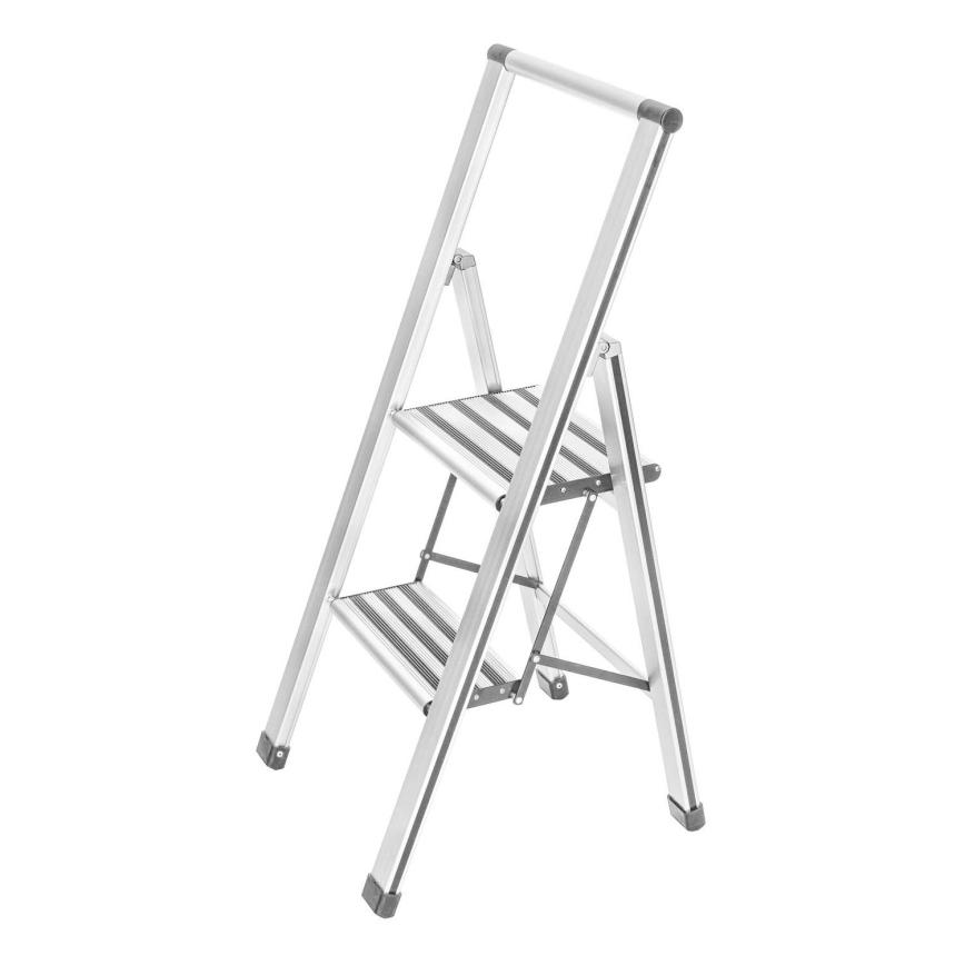 WENKO 601015100 - Schodki ALU-DESIGN 44x101 cm biały/szary