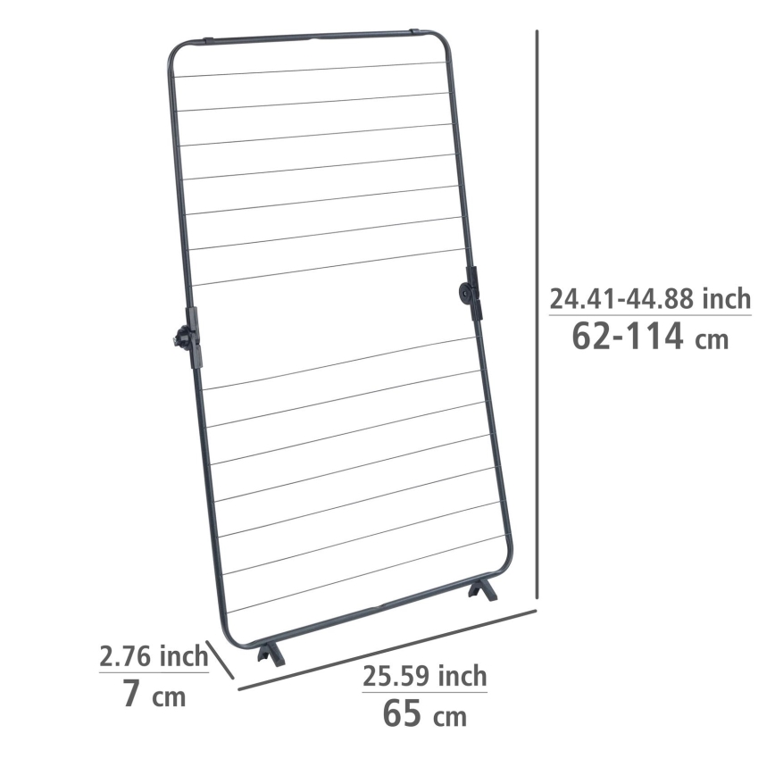 WENKO 63003100 - Suszarka na pranie CHAMPION 65x114 cm czarna