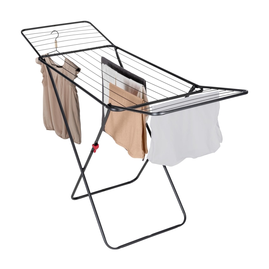 WENKO 63015100 - Suszarka do prania CHAMPION 170x98 cm czarna