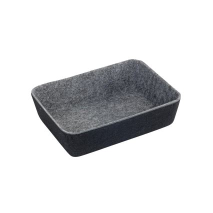 WENKO 64502100 - Organizer do szuflady FELT 28,5x20 cm szary
