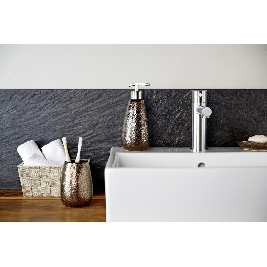 WENKO 69109800 - Zestaw łazienkowy MARRAKESH 12,5x41 cm brązowy