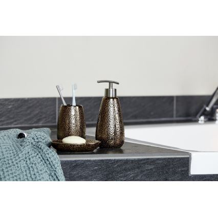 WENKO 69109800 - Zestaw łazienkowy MARRAKESH 12,5x41 cm brązowy