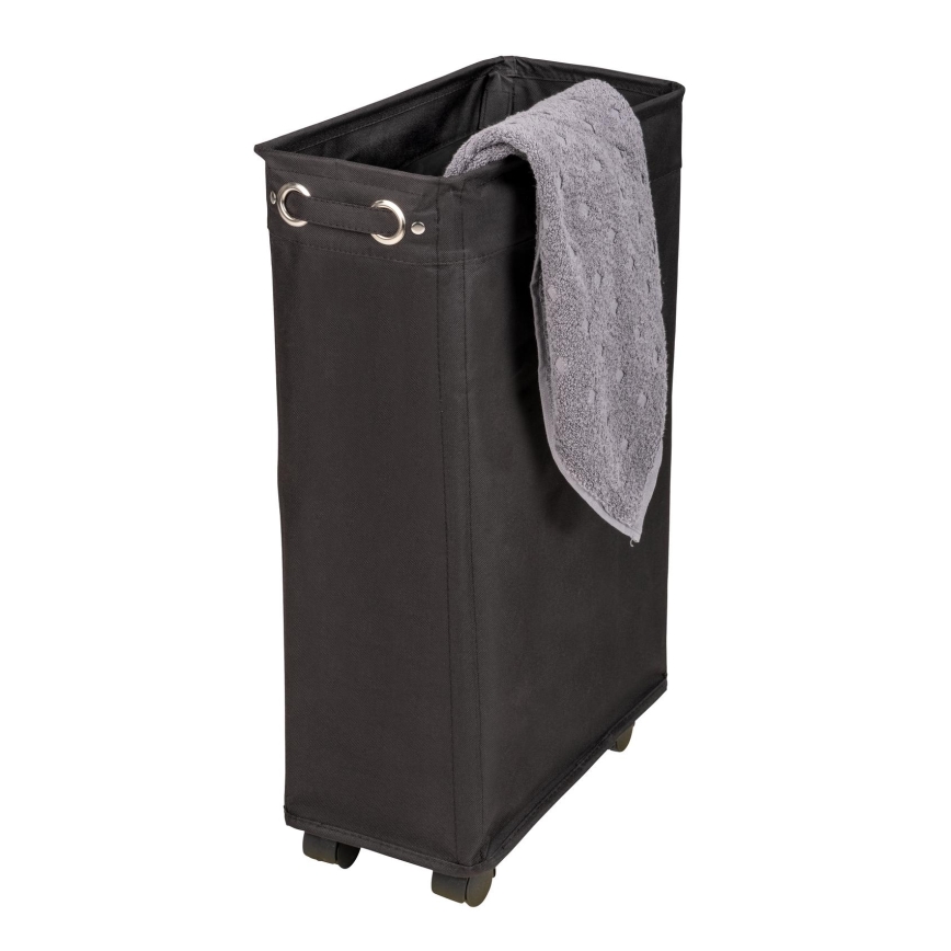 WENKO 69737800 - Kosz na pranie CORNO 18,5x60 cm czarny