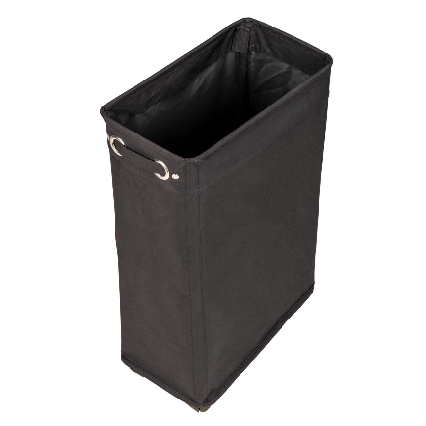 WENKO 69737800 - Kosz na pranie CORNO 18,5x60 cm czarny