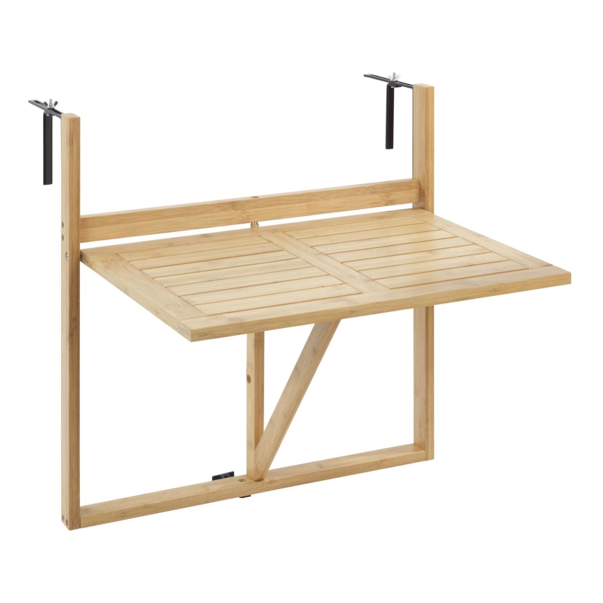 WENKO 69806800 - Stół WAIKIKI 64x65 cm biały/brązowy