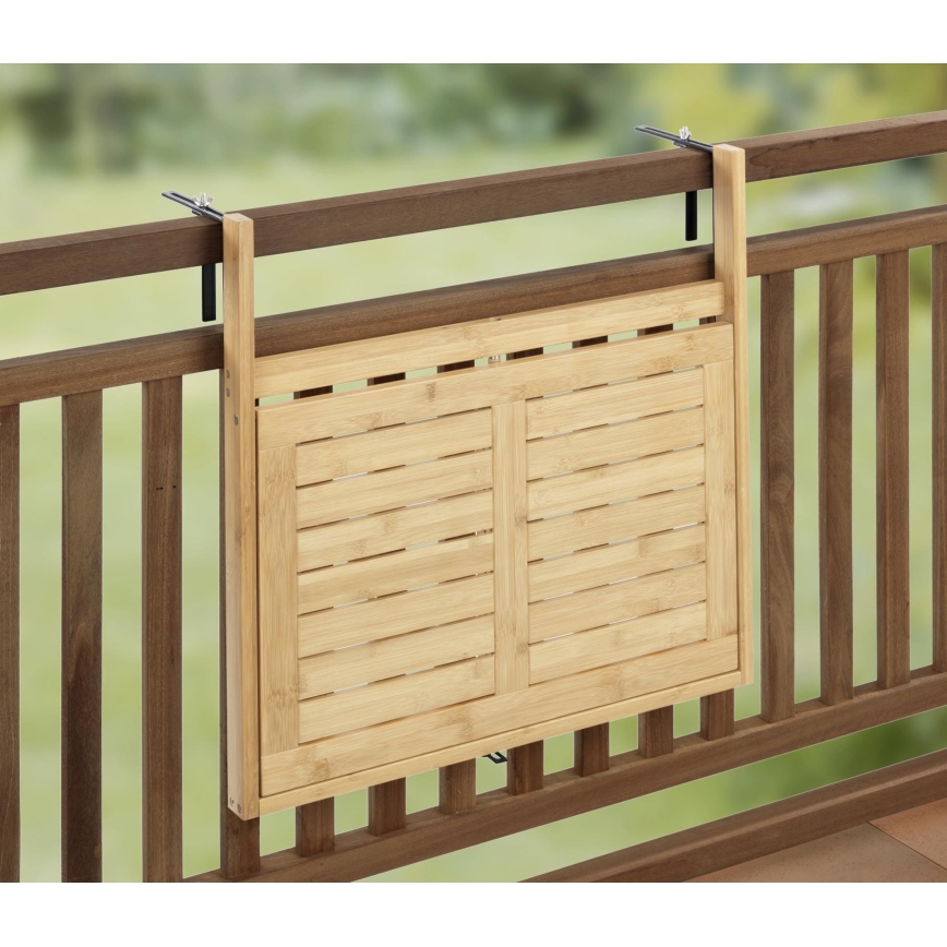 WENKO 69806800 - Stół WAIKIKI 64x65 cm biały/brązowy