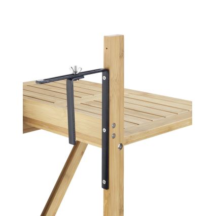 WENKO 69806800 - Stół WAIKIKI 64x65 cm biały/brązowy