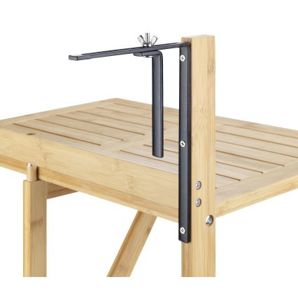 WENKO 69806800 - Stół WAIKIKI 64x65 cm biały/brązowy