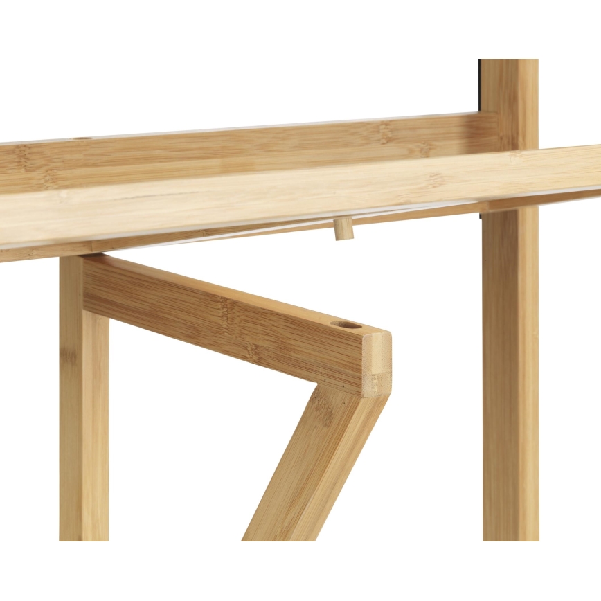 WENKO 69806800 - Stół WAIKIKI 64x65 cm biały/brązowy