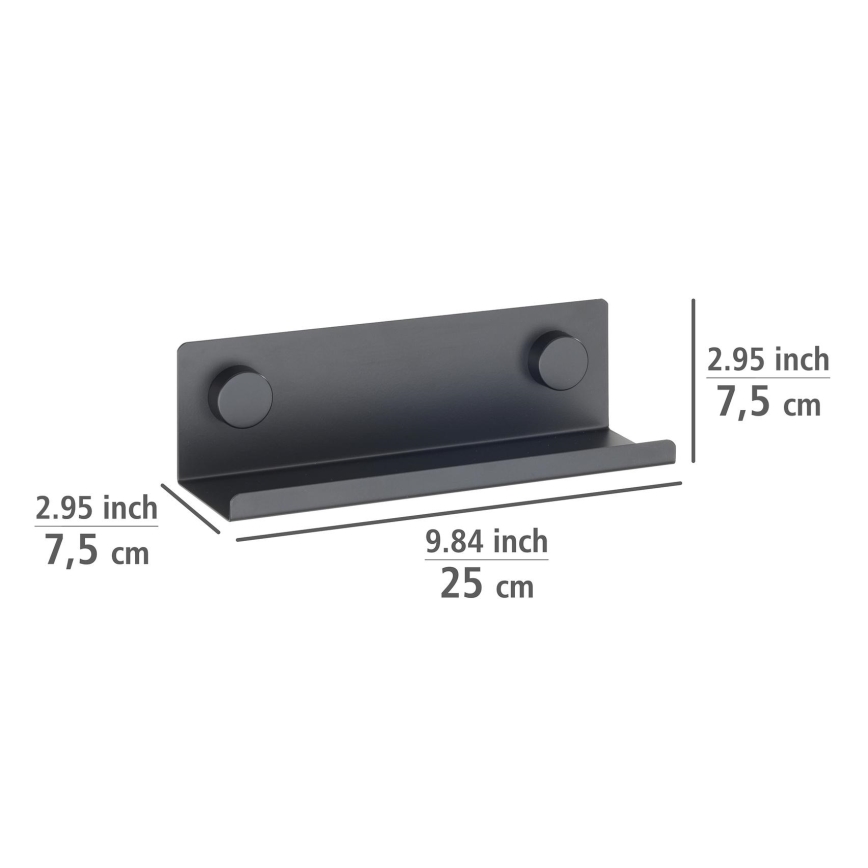 WENKO 71145800 - Stojak JET 25x7,5 cm czarny