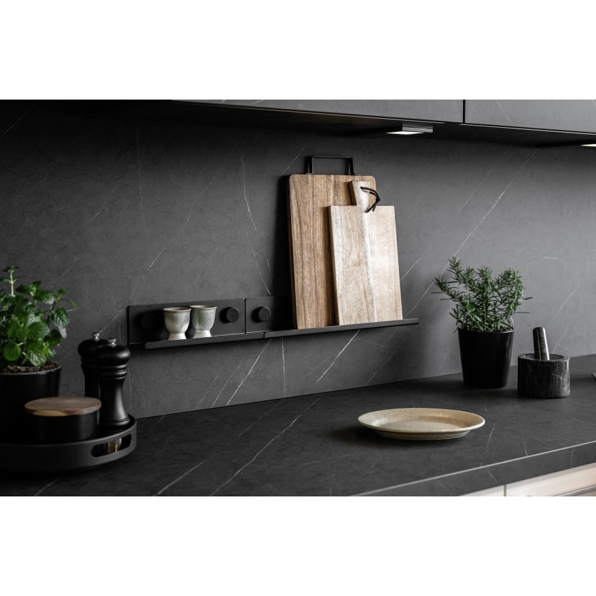 WENKO 71145800 - Stojak JET 25x7,5 cm czarny