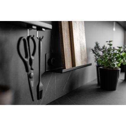 WENKO 71146800 - Pojemniki na przyprawy JET 40x7,5 cm czarne