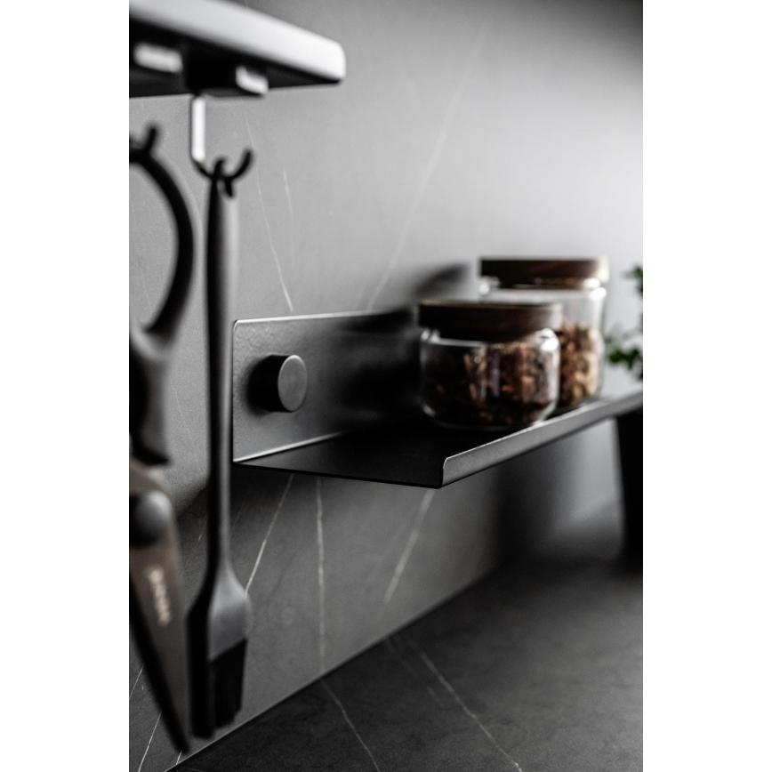 WENKO 71147800 - Półka JET 25x7,5 cm czarna