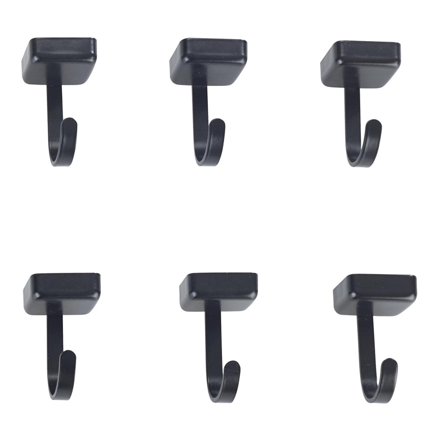 WENKO 71149800 - Haczyki JET 2,2x3,9 cm czarne/srebrne