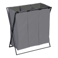 WENKO 71297800 - Kosz na pranie TRIO 69x76 cm szary/czarny