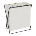 WENKO 71298800 - Kosz na pranie TRIO 69x76 cm kremowy/czarny