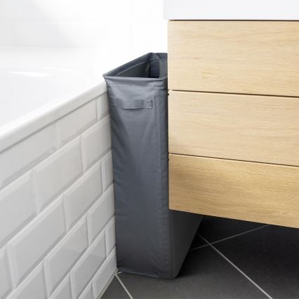 WENKO 71299800 - Kosz na pranie SLIM 20x60 cm antracyt