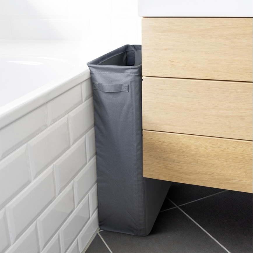 WENKO 71299800 - Kosz na pranie SLIM 20x60 cm antracyt