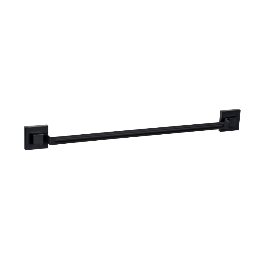 WENKO 71445800 - Drążek na ręczniki VACUUM-LOC QUADRO ED 60,5x6 cm czarny