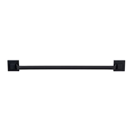 WENKO 71445800 - Drążek na ręczniki VACUUM-LOC QUADRO ED 60,5x6 cm czarny