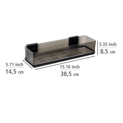 WENKO 71446800 - Półka VACUUM-LOC QUADRO ED 38,5x14,5 cm czarna