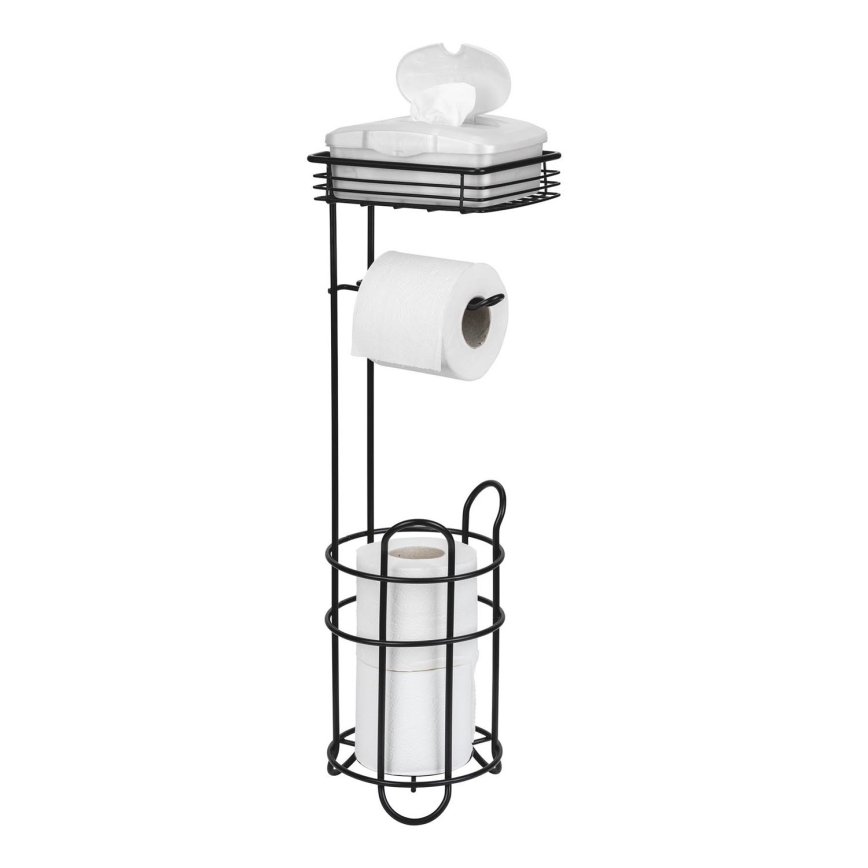 WENKO 71451800 - Uchwyt na papier toaletowy 16x59 cm czarny