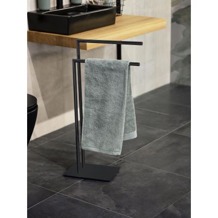 WENKO 71555800 - Stojak na ręczniki RECCO 48x80,5 cm czarny