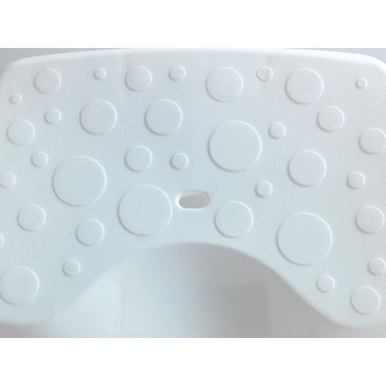 WENKO 73361100-Stołek wannowy SECURA 40x31 cm biały/przezroczysty