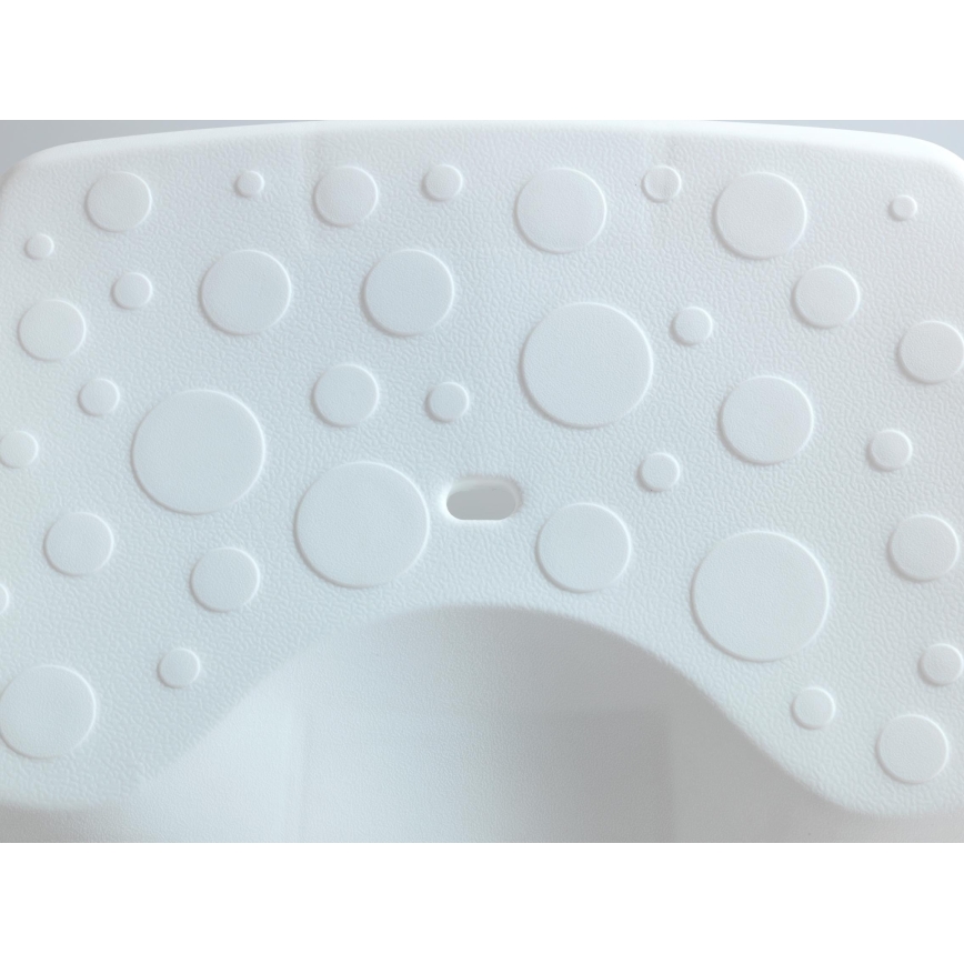 WENKO 73361100-Stołek wannowy SECURA 40x31 cm biały/przezroczysty