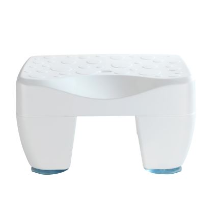 WENKO 73361100-Stołek wannowy SECURA 40x31 cm biały/przezroczysty