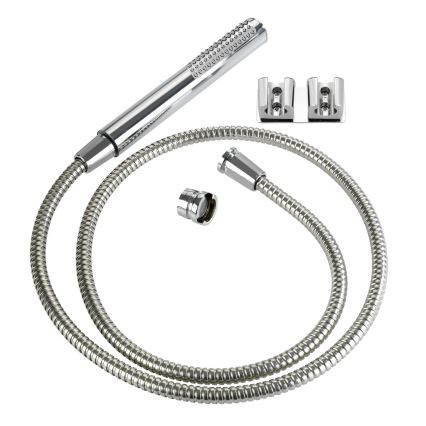 WENKO 81340100 - Prysznic DUO 170x2,7 cm błyszczący chrom/srebrny/szary