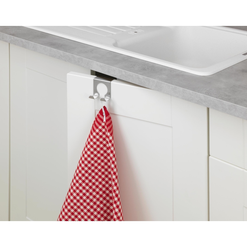 WENKO 8411100 - Haczyk 5x5 cm stal nierdzewna/srebrny