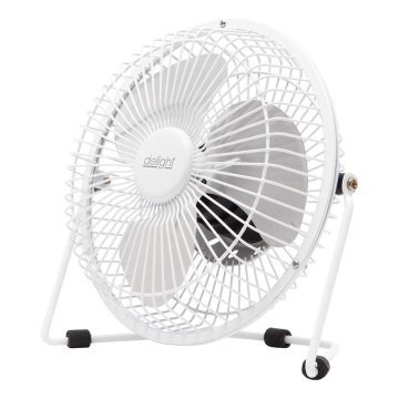 Wentylator biurkowy USB 1,75 W/5 V, śr. 18 cm, biały