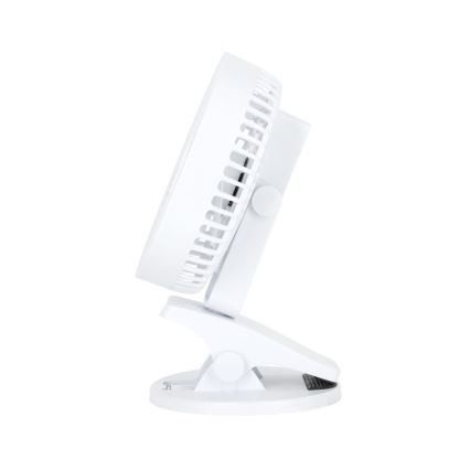 Wentylator biurkowy z klipsem VIENTO 6W/5V 2000 mAh biały